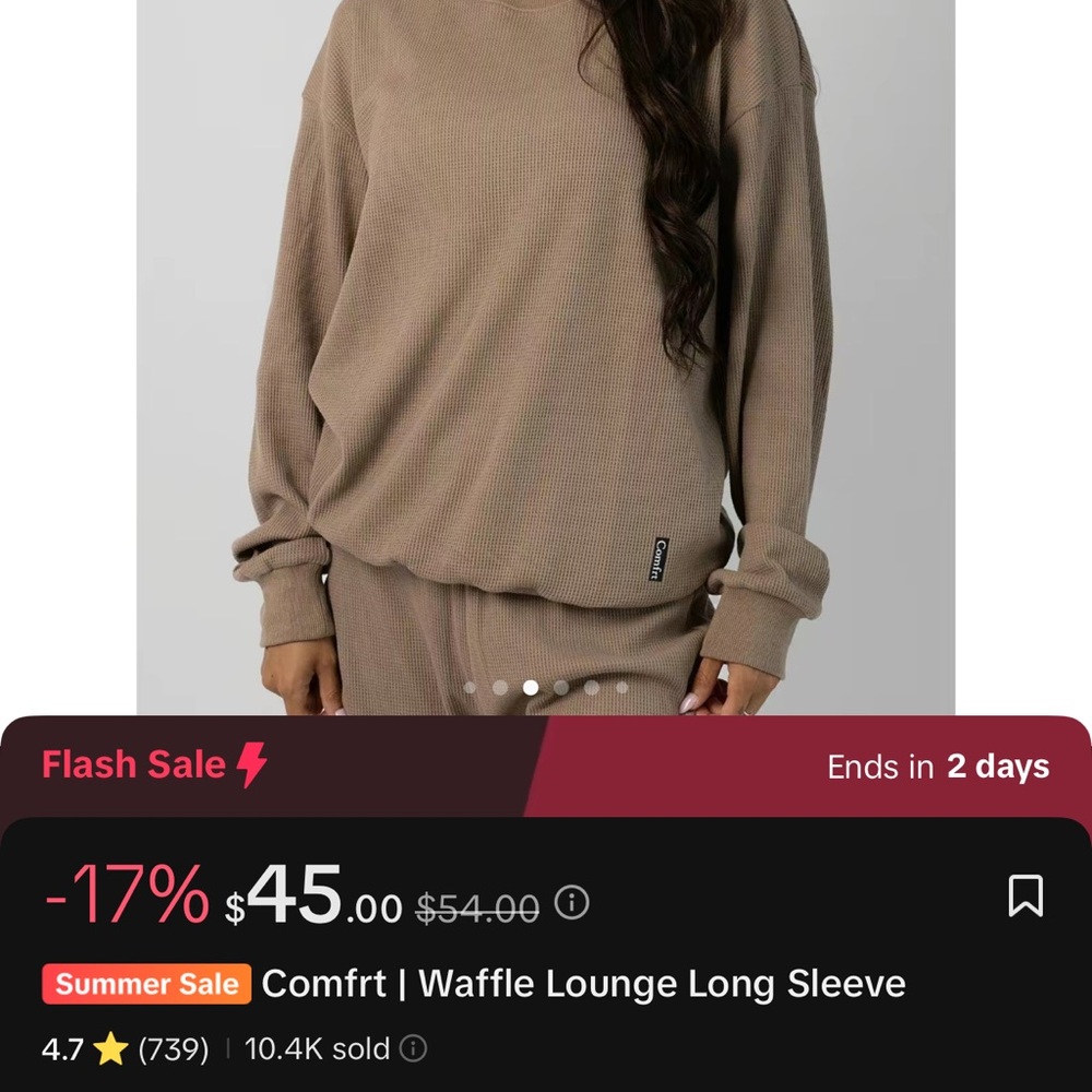 Comfrt Waffle Knit Lounge Set BRAND NEW 3XL - Picture 5 of 9